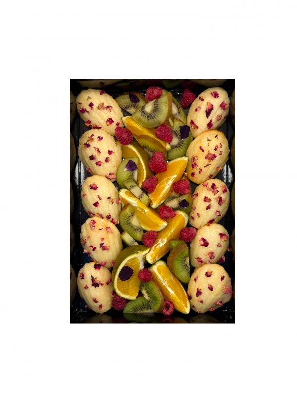 Madeleines citron et rose